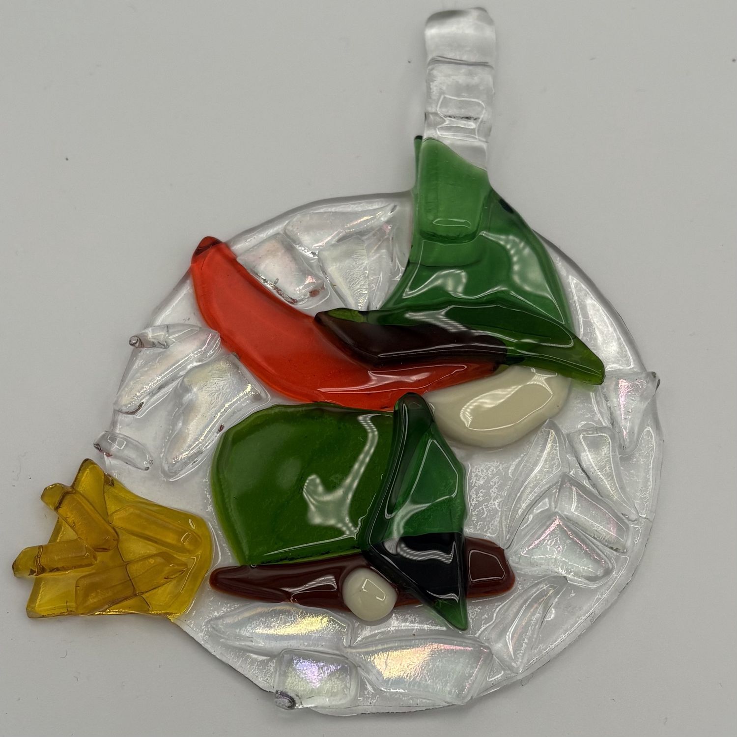 Duane Sparks, Fused Glass Suncatcher, Ginger Witch