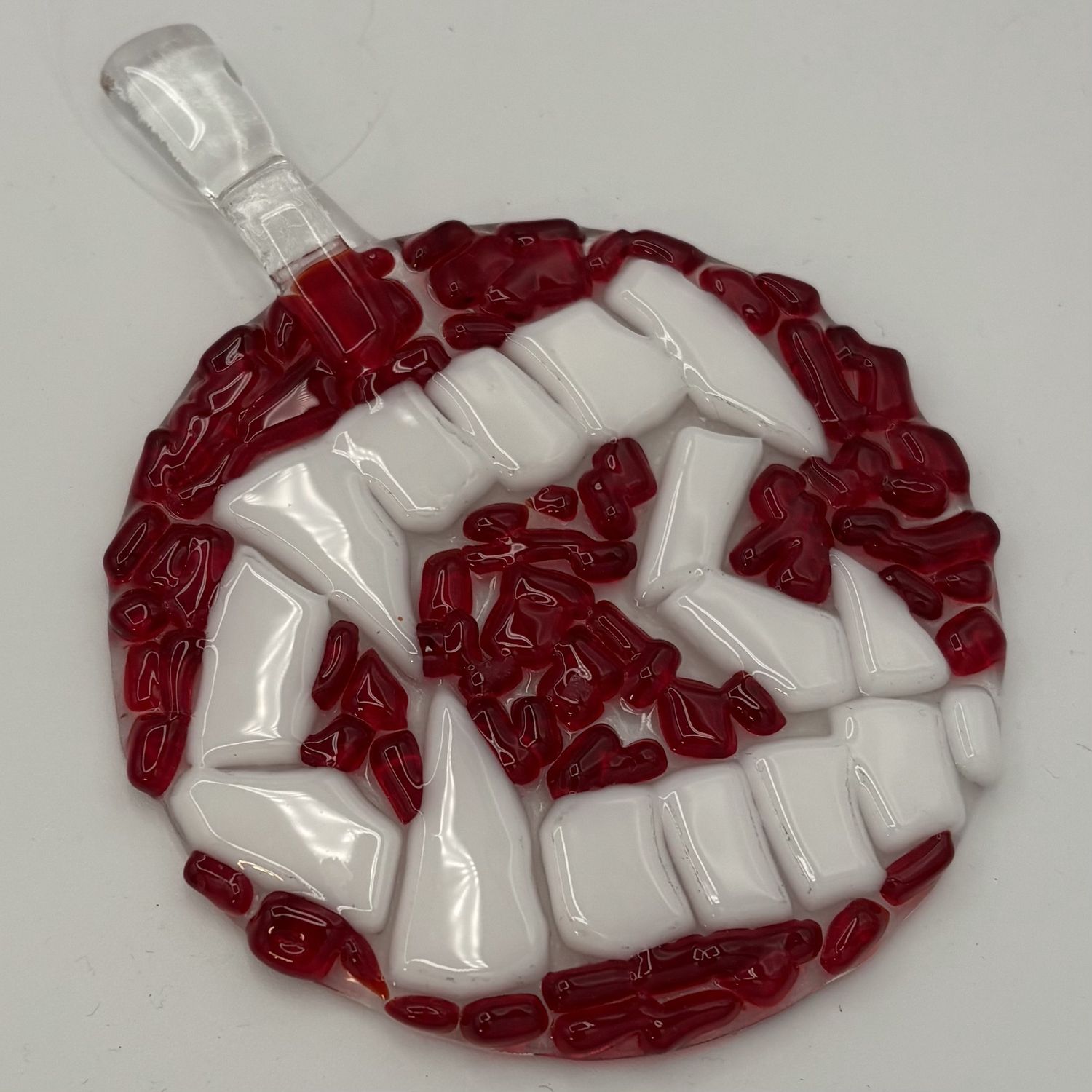 Sarah Brown, Fused Glass Suncatcher, Fangs
