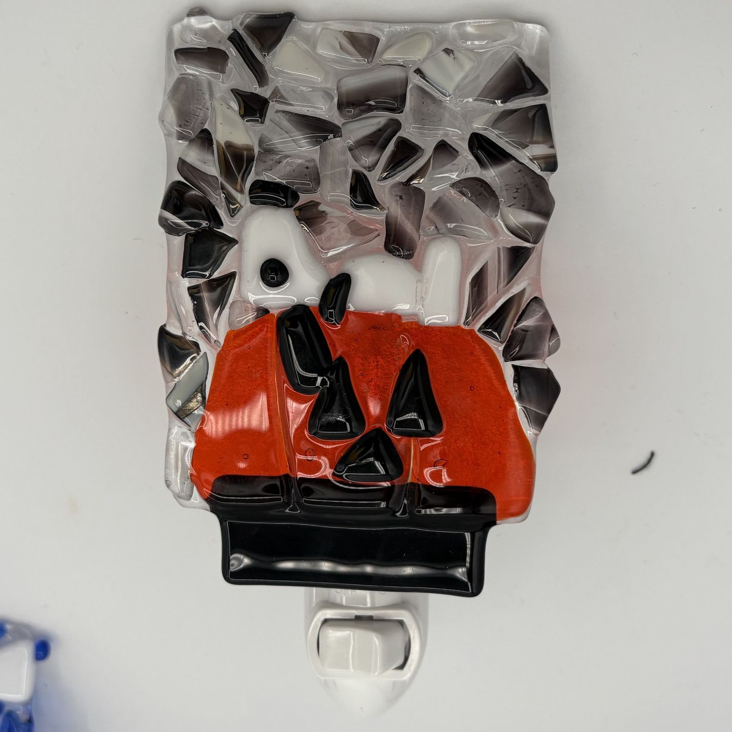 Jody Mann, Fused Glass Nightlight, Spooky Snoopy