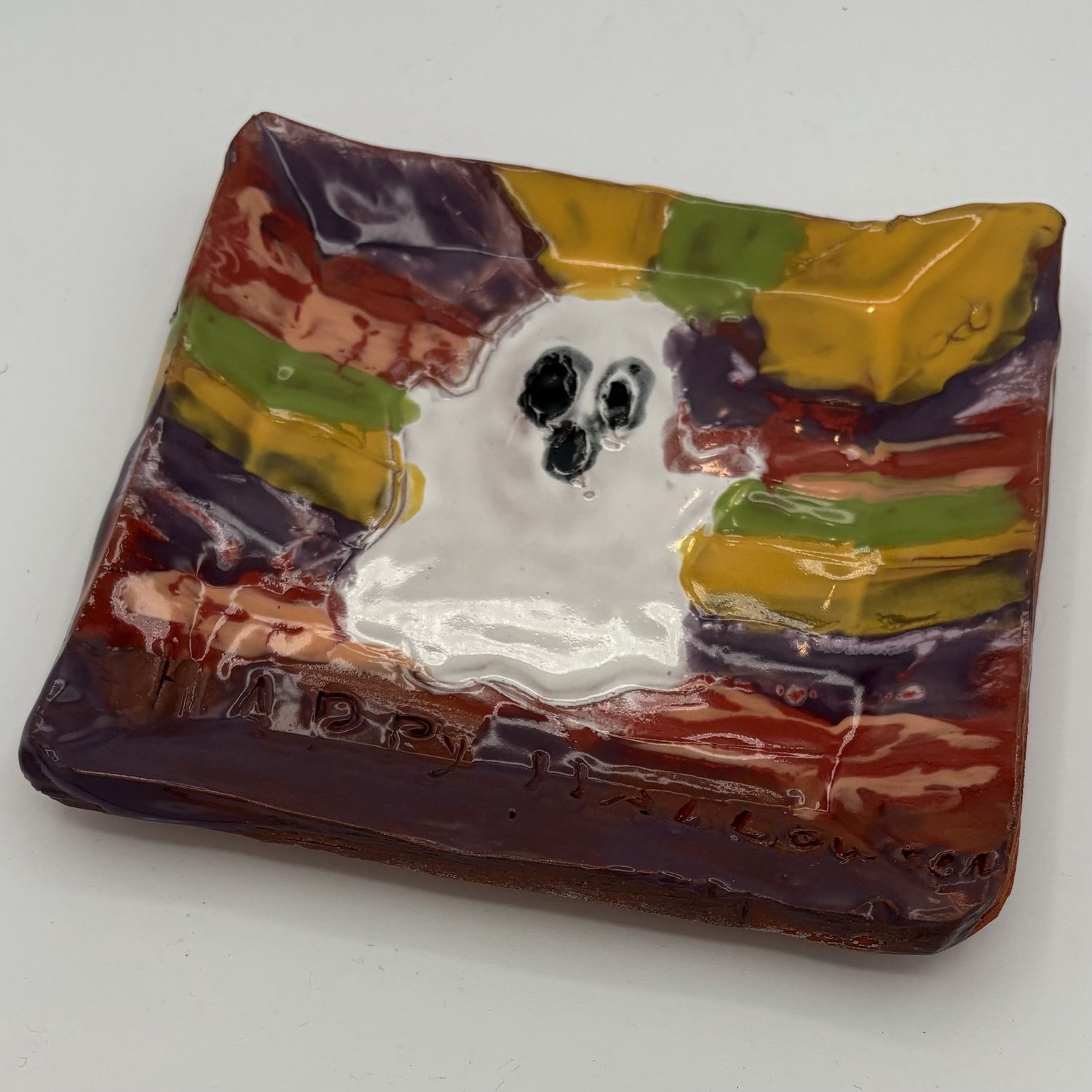 Breanna Allmandinger, Ceramic Plate, Ghost