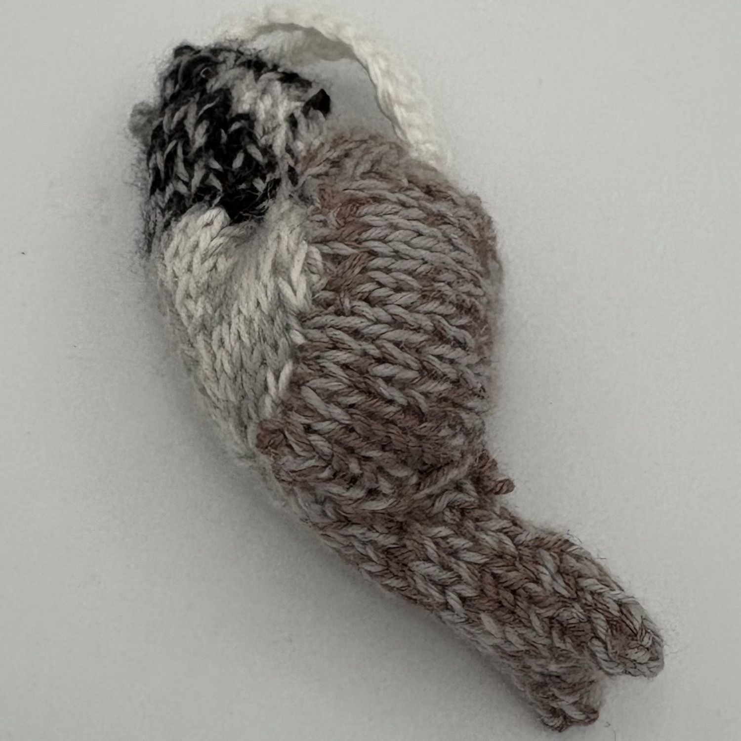 Kathleen Honeycutt, Crochet Ornament, Chickadee