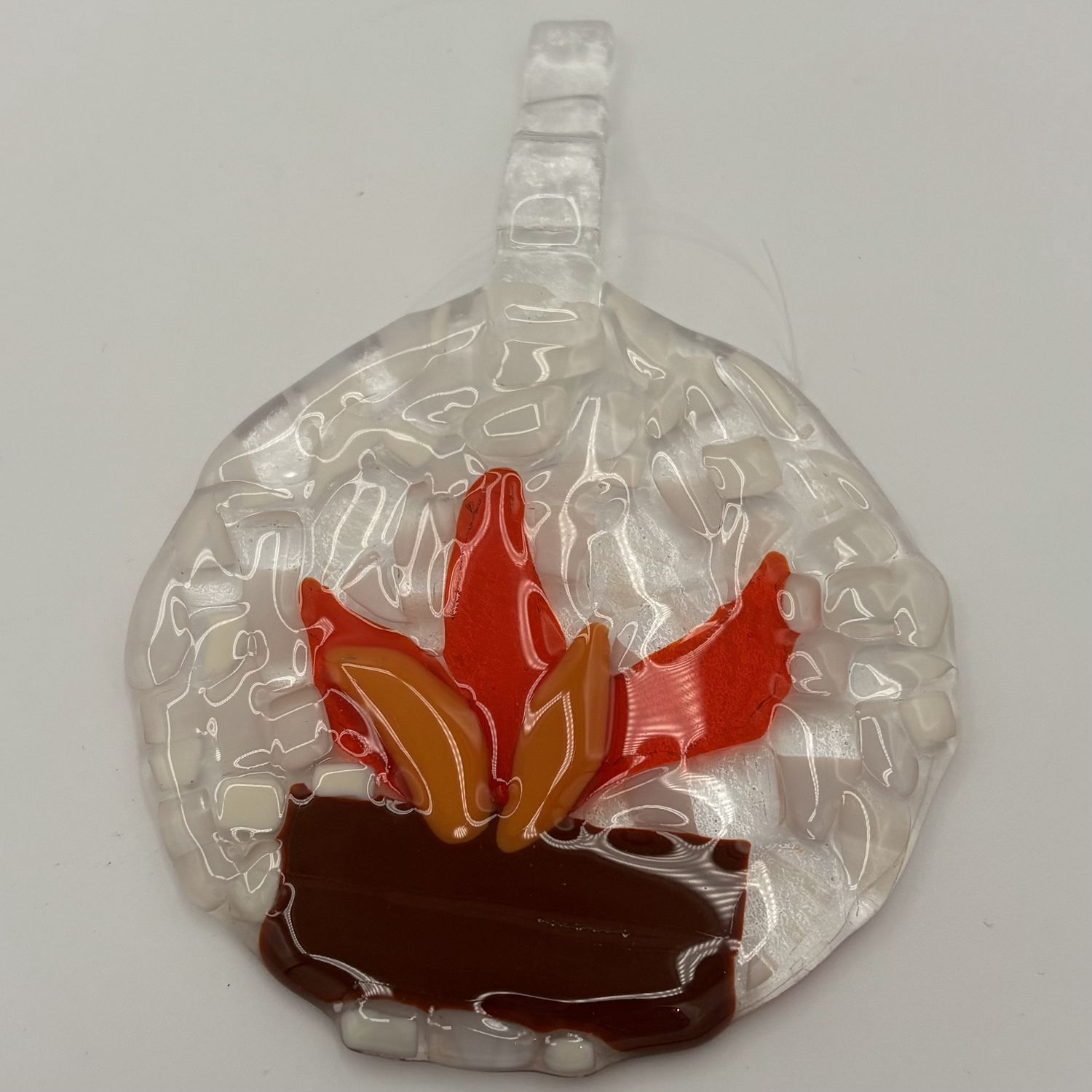 Erin Williams, Fused Glass Suncatcher, Camp Fire