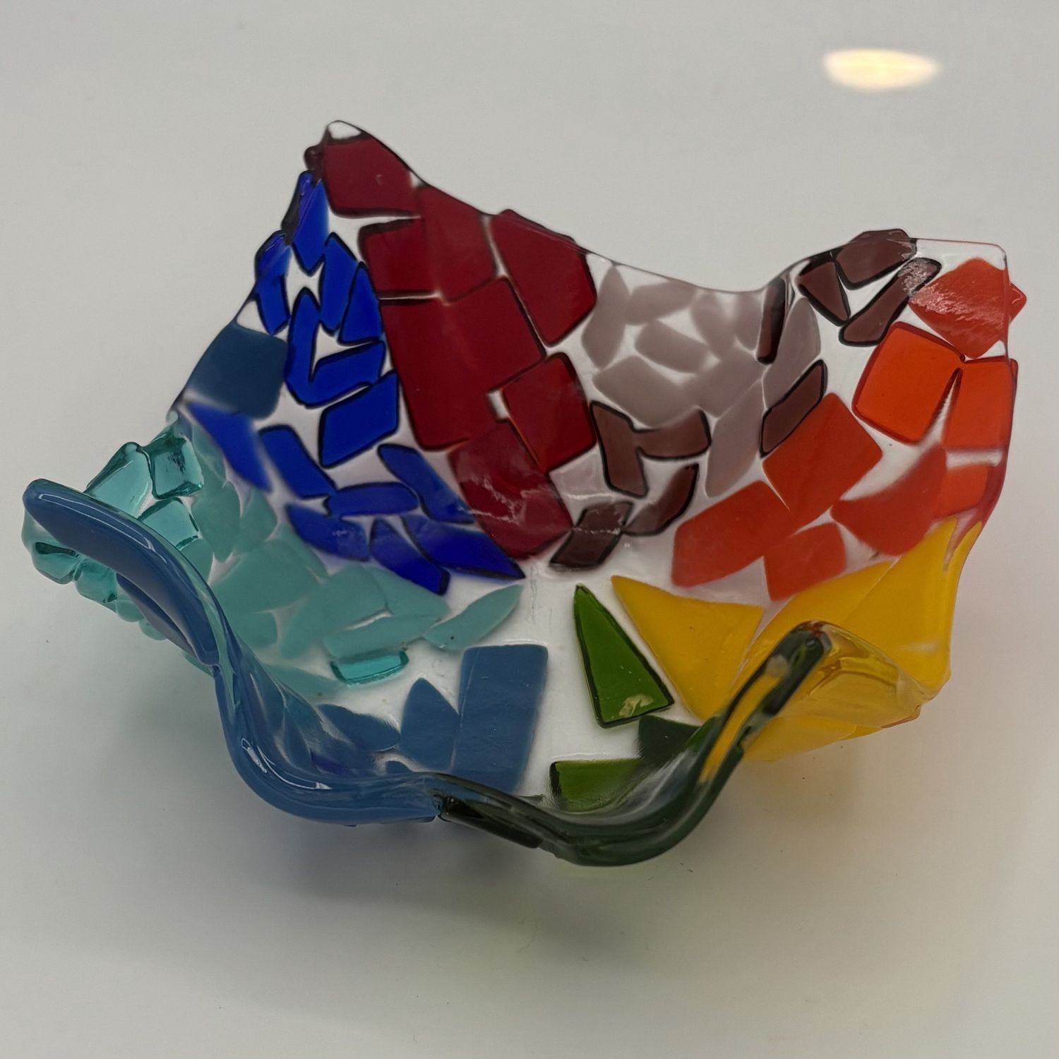 David Campbell, Fused Glass Drape, Rainbow Chunks