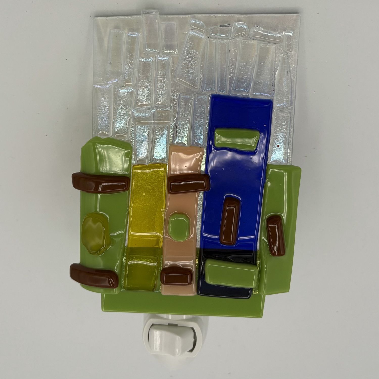 Jordan Satterfield, Fused Glass Nightlight, Colorful Books