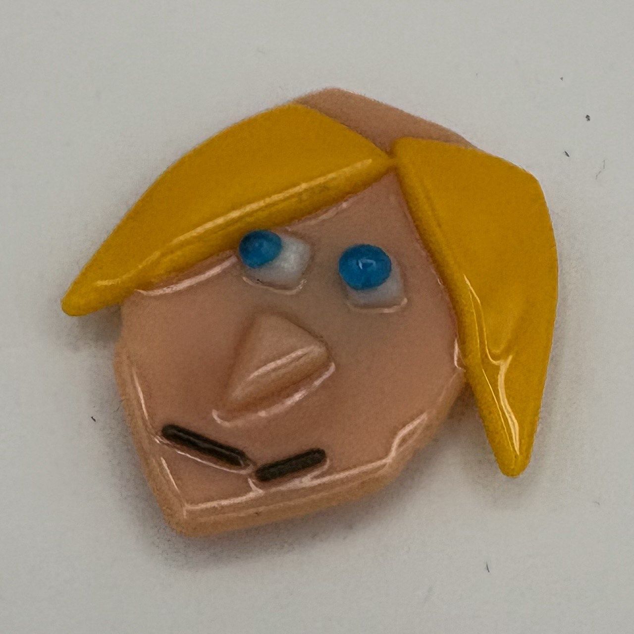 Mary Phifer, Fused Glass Magnet, Blonde Character