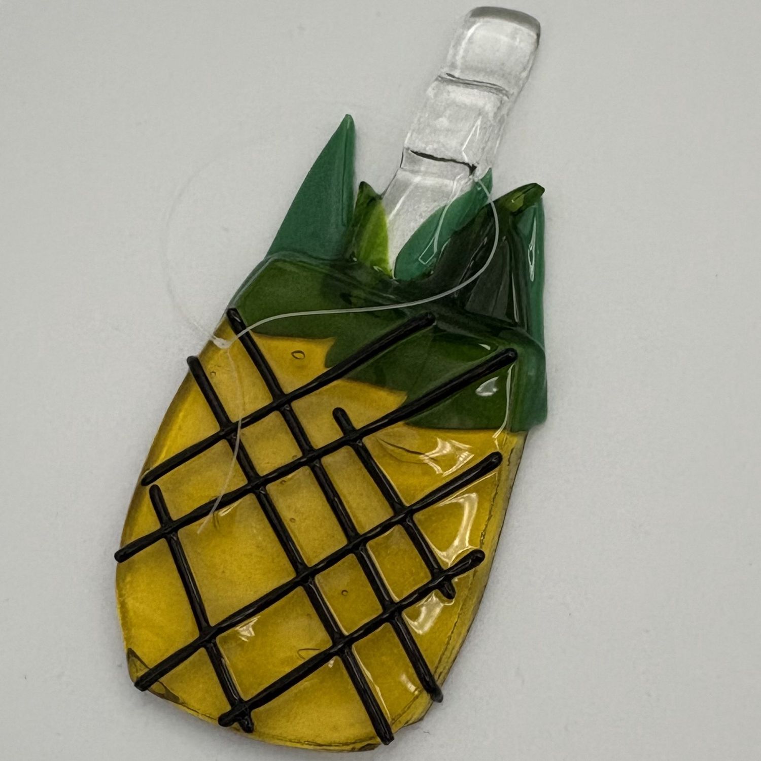Annie Baxter, Fused Glass Suncatcher, Pineapple