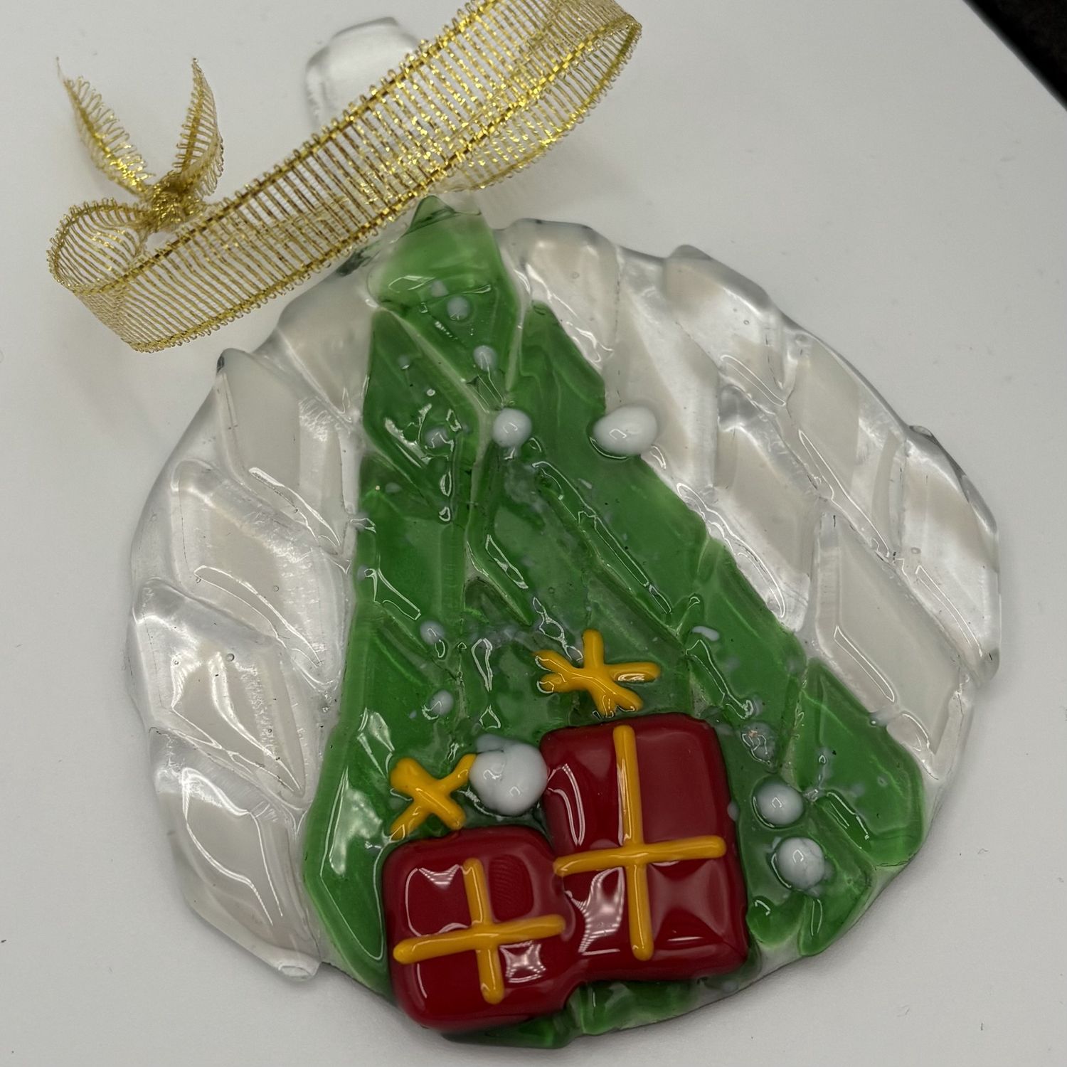 Tammy McCammon, Fused Glass Ornament, Big Christmas Tree