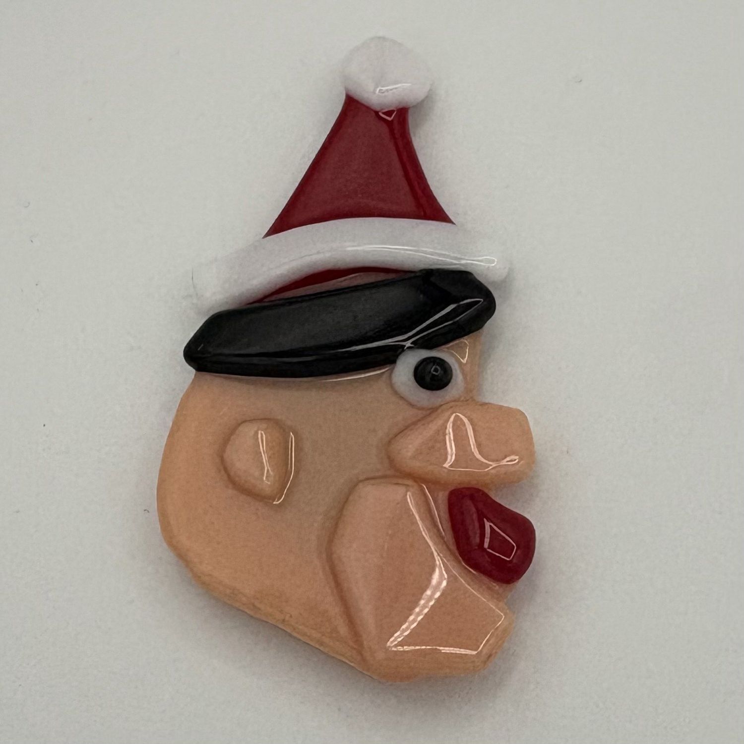 Mary Phifer, Fused Glass Magnet, Male Christmas Character