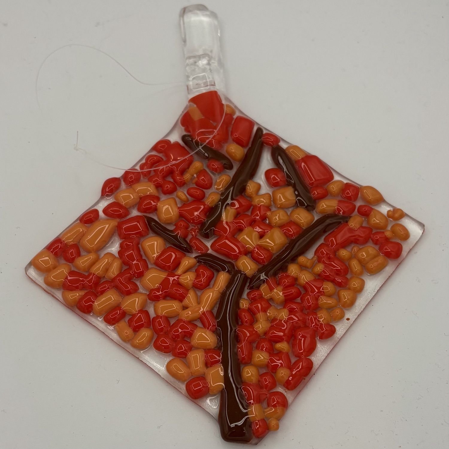 Adam Gibbemeyer, Fused Glass Suncatcher, Autumn Tree