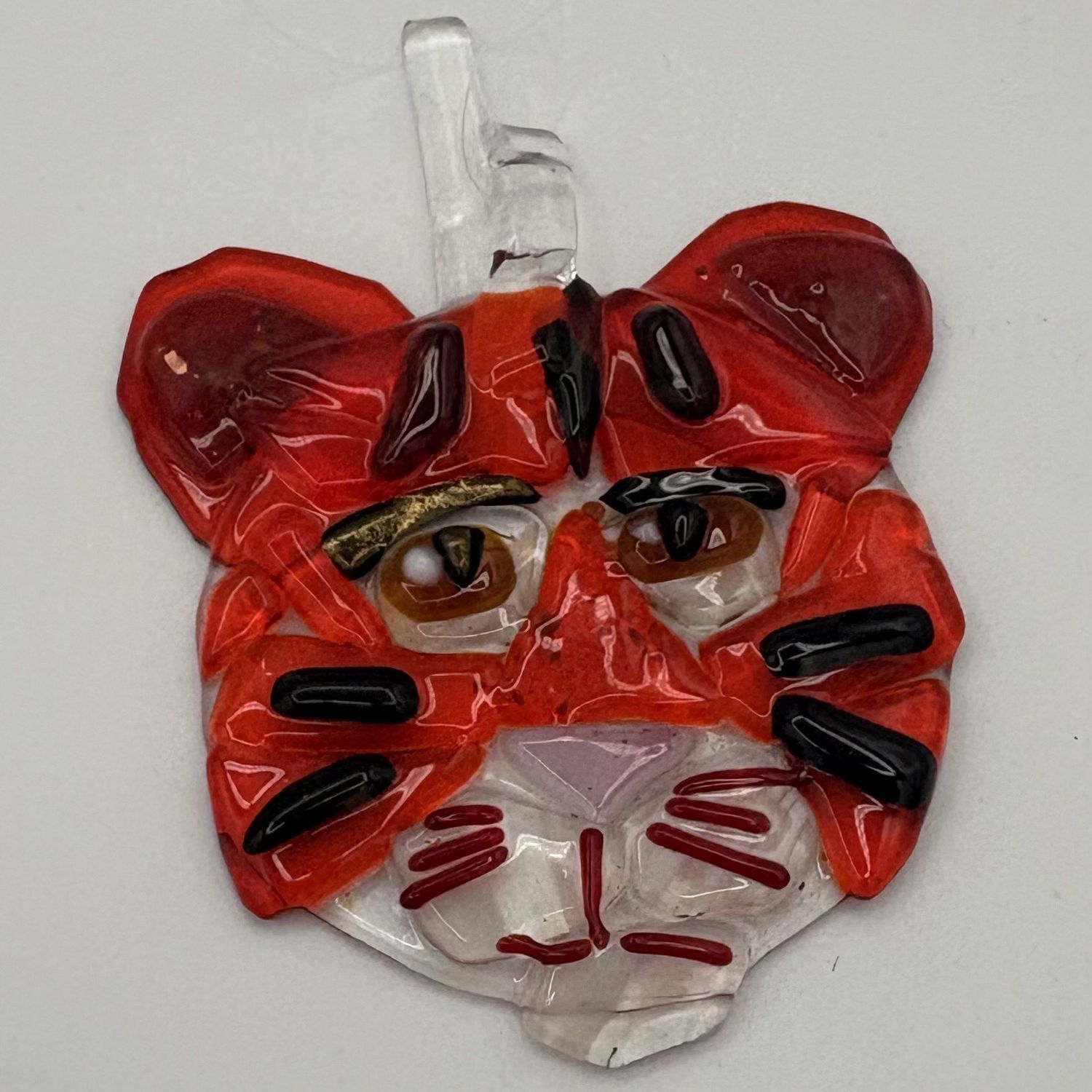 Tiffany Jameson, Fused Glass Suncatcher, Tiger