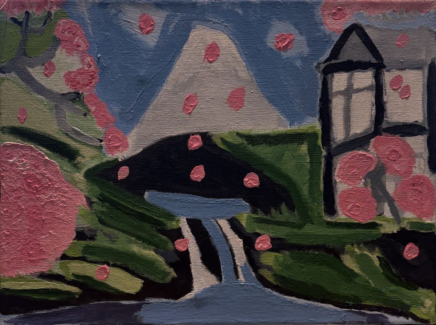 James Egan, Acrylic on Canvas, 'Cherry Blossom Country'