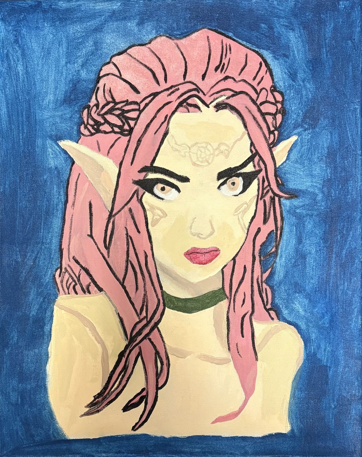 Delilah Doty, Acrylic on Canvas, 'Fae Woman'