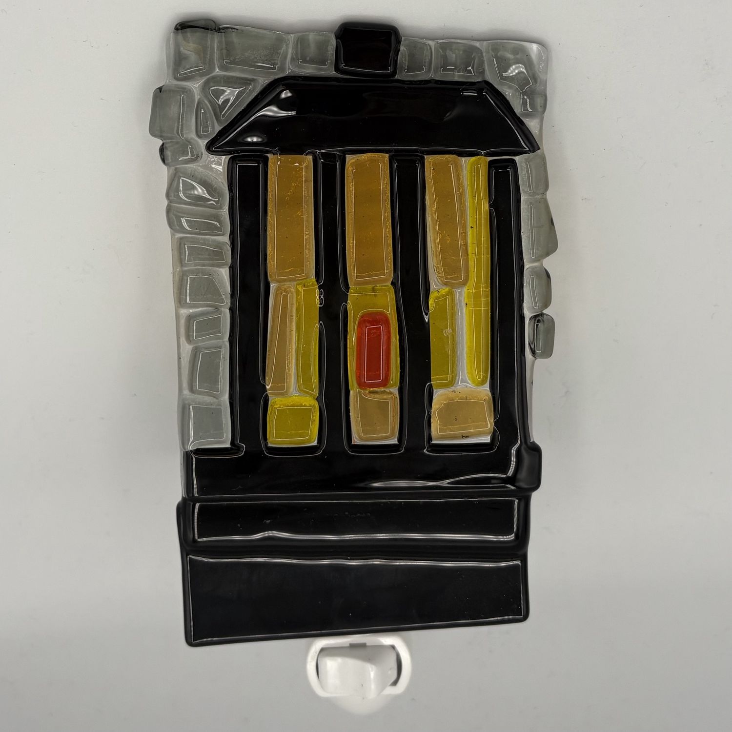 Adam Gibbemeyer, Fused Glass Nightlight, Illuminated Building