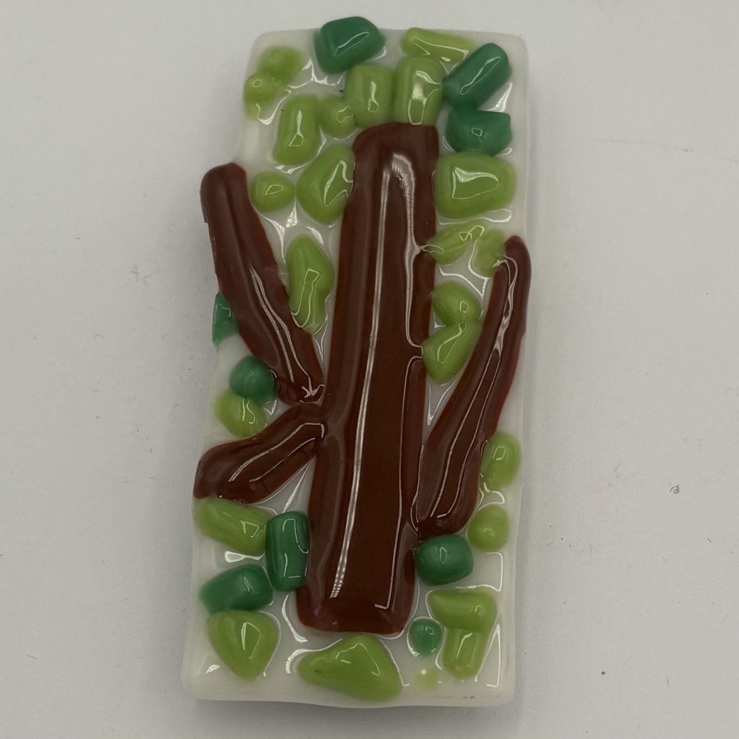 Gabby Adams-Hubbard, Fused Glass Magnet, Big Tree