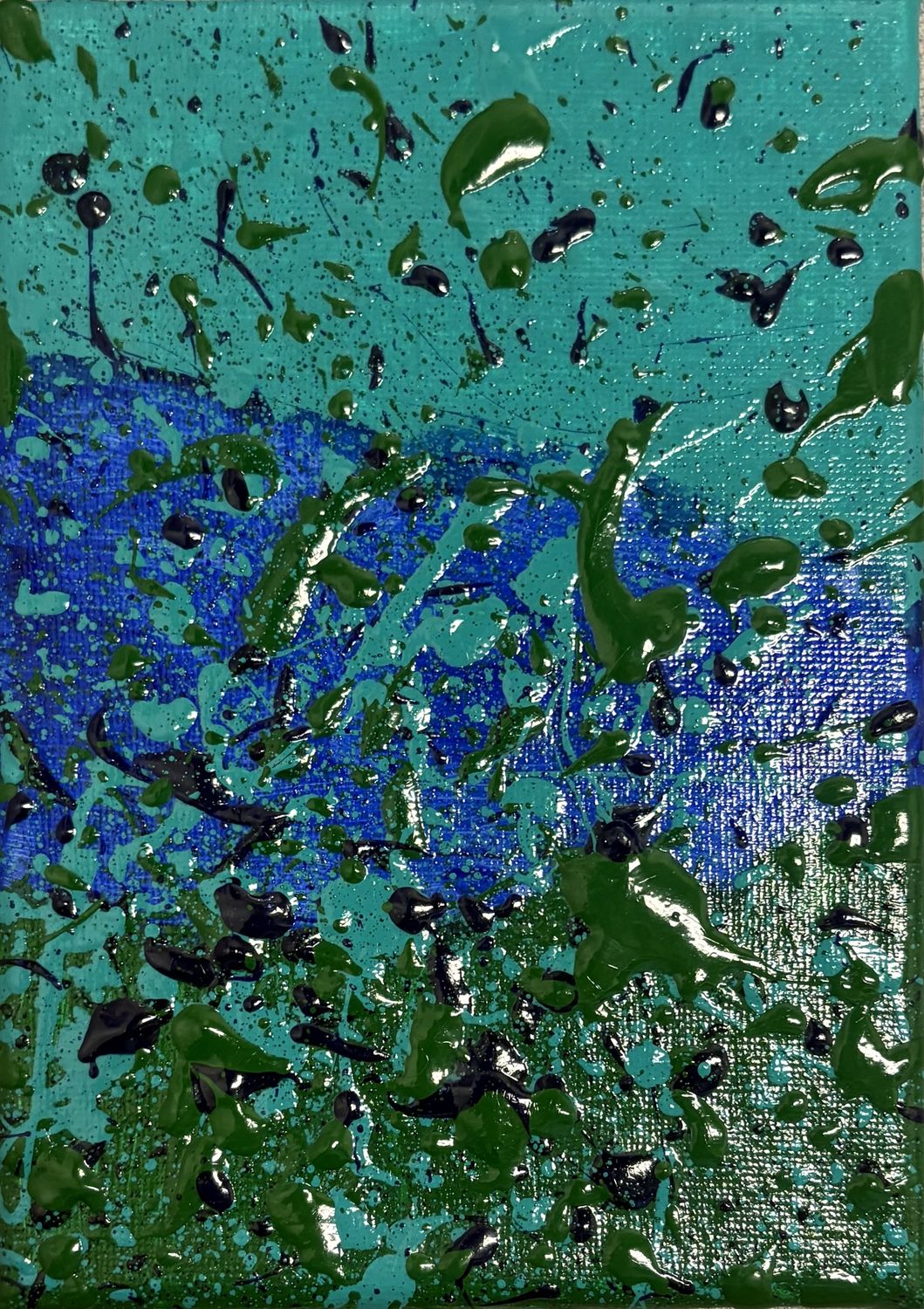 Gabby Adams-Hubbard, Acrylic on Canvas, 'Cool Toned Abstract'