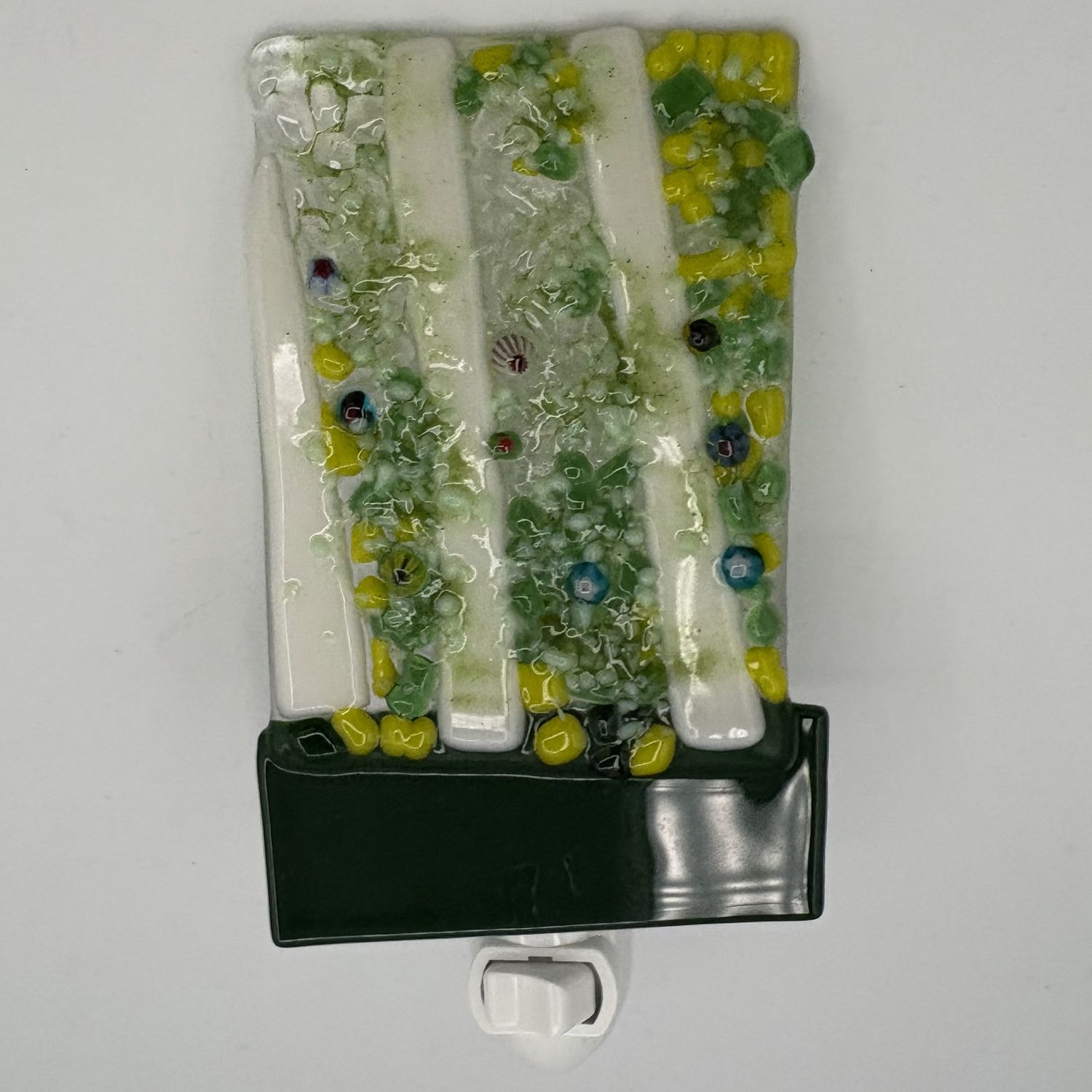Alaina Weeks, Fused Glass Nightlight, Trees in the Forest