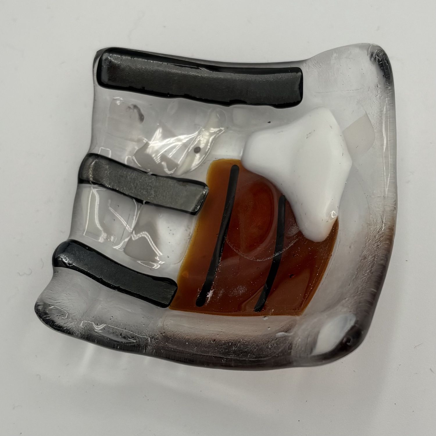 Austin Schneider, Fused Glass Ring Dish, Beer Glass