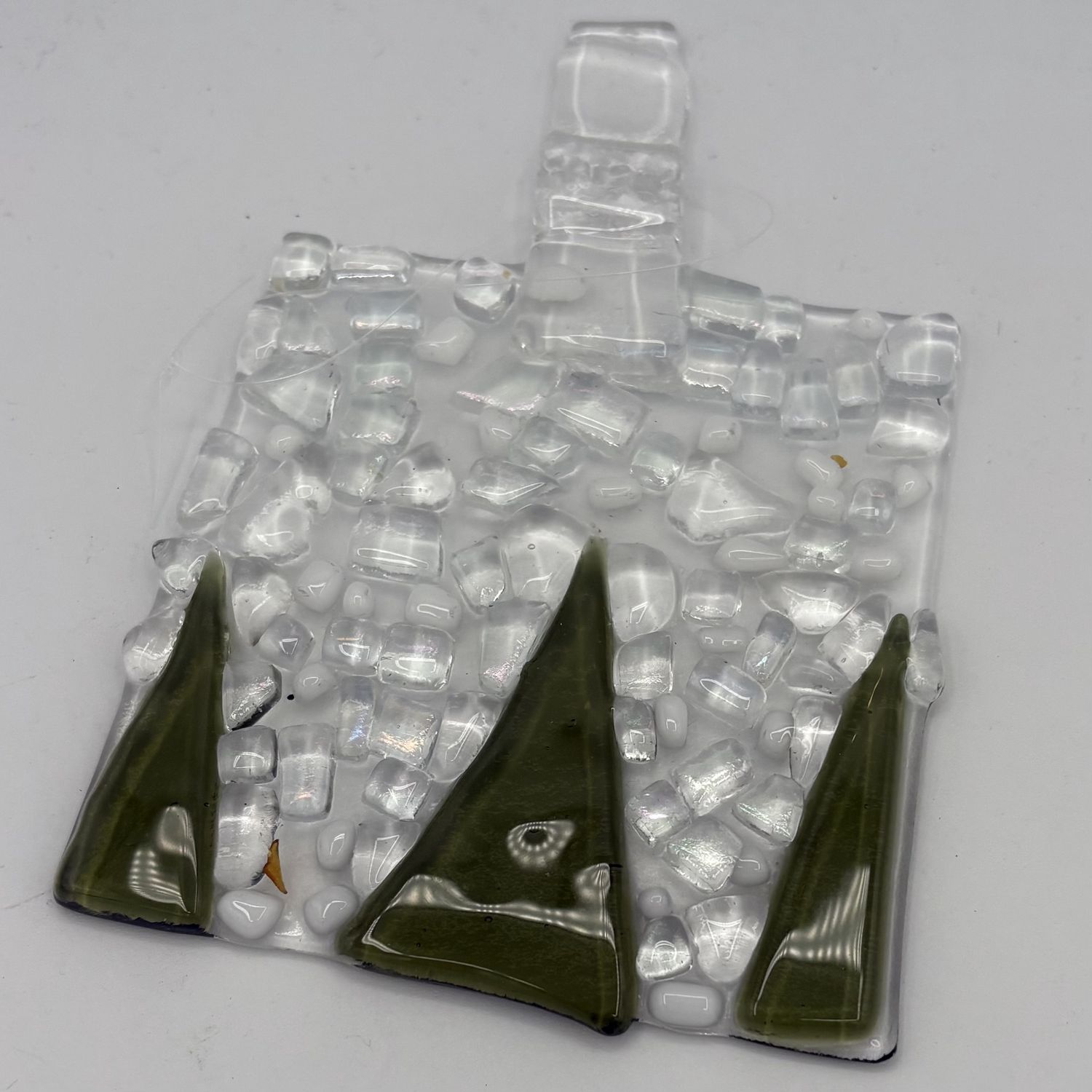 Mallory Miller, Fused Glass Suncatcher, Three Trees