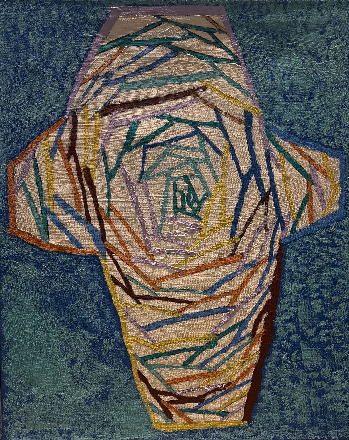 Rachel Andrew, Acrylic on Canvas, 'Vibrant Rainbow Lines'