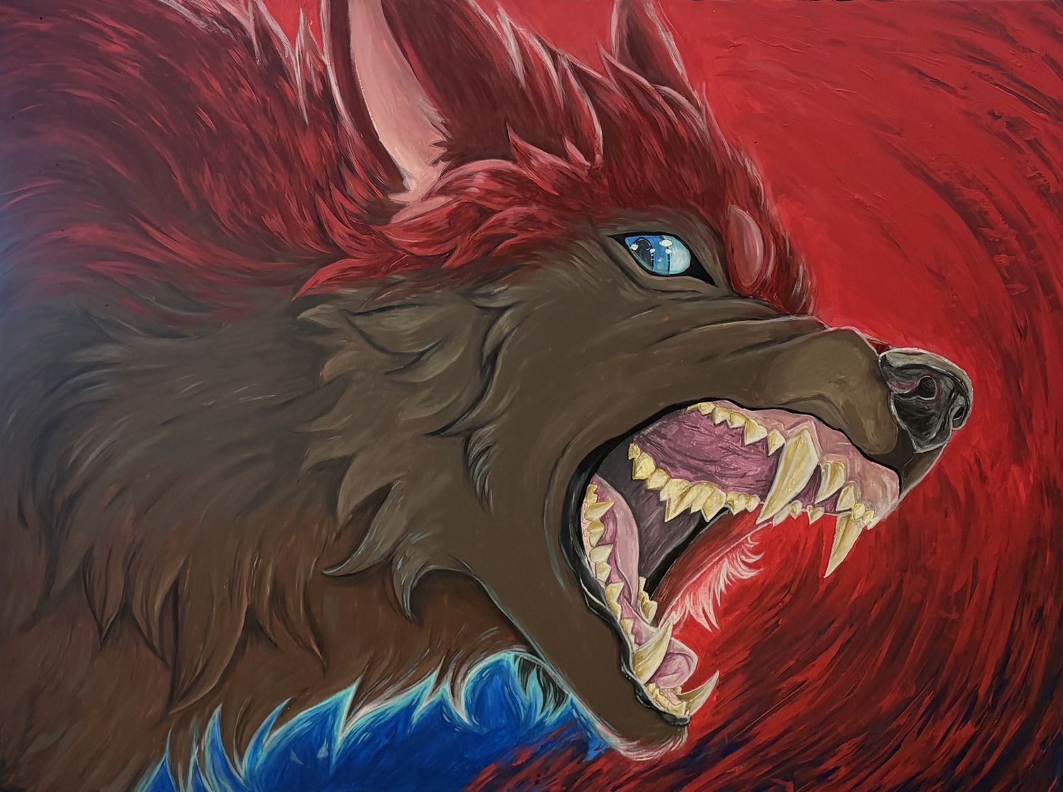 Abagayl Callahan, Acrylic on Canvas, 'Vibrant Violence'