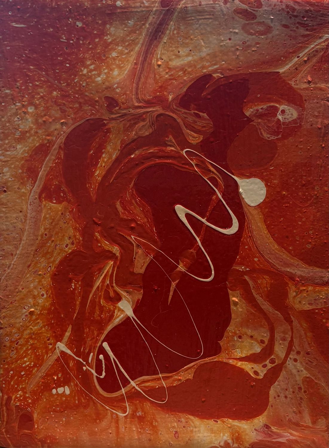 Erin Williams, Acrylic on Canvas, 'Warmly Abstract'