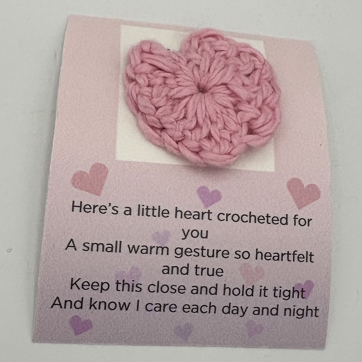 Kathryn Feldmann, Fabric Pocket Hug, Pink Heart