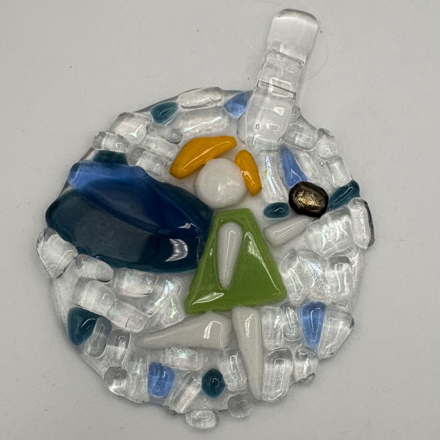 Tiffany Jameson, Fused Glass Suncatcher, Blonde Fairy