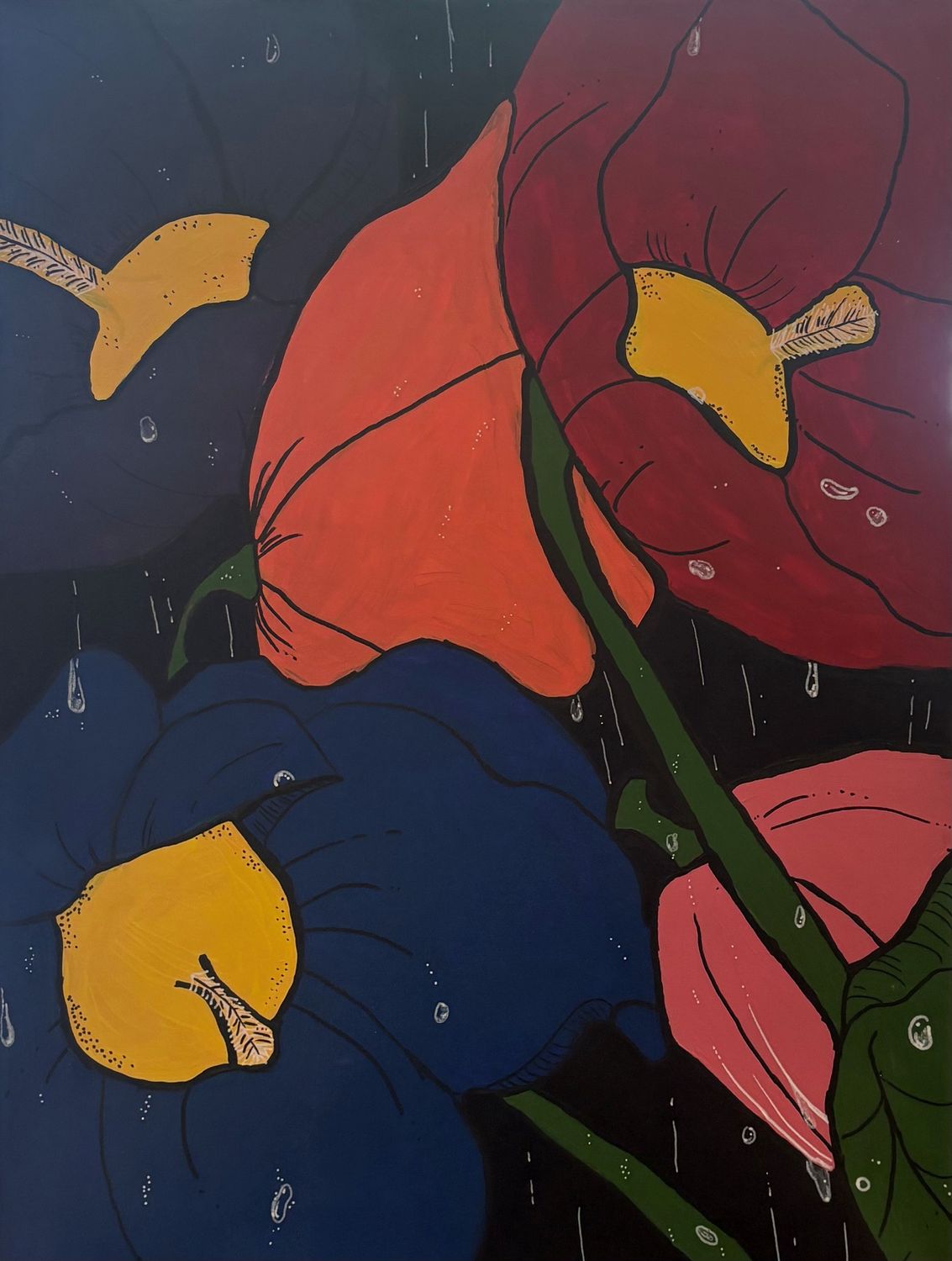 Ashley Ritter, Acrylic on Canvas, 'In Bloom'