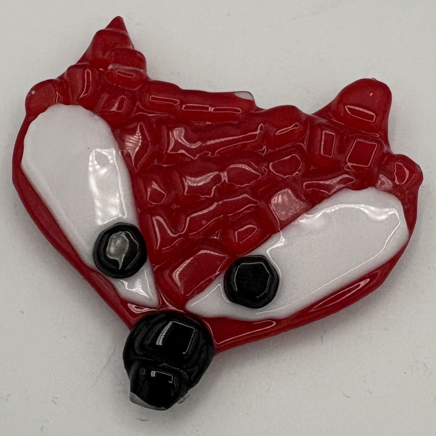 Erin Williams, Fused Glass Magnet, Red Fox