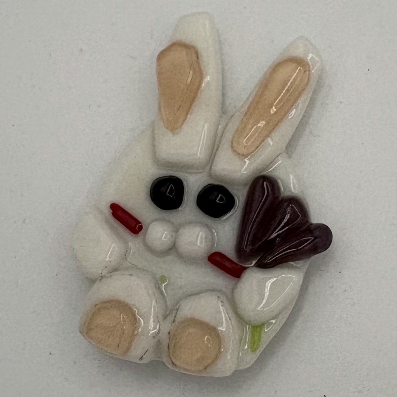 Tammy McCammon, Fused Glass Magnet, Little Bunny