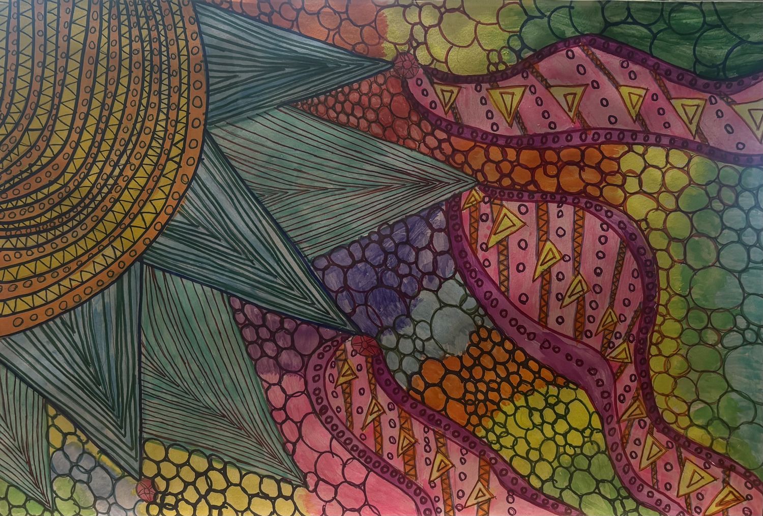 Allison Davis, Work on Paper, Colorfully Abstract