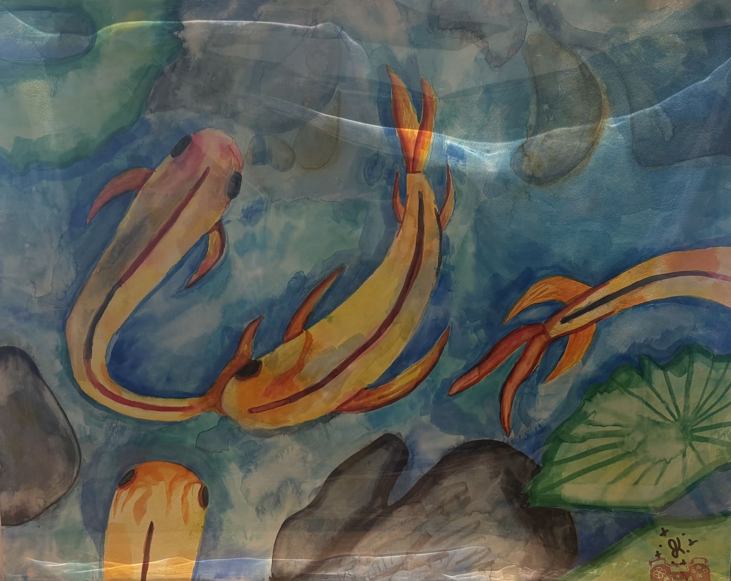 Joey Kroll, Work on Paper, Pond of Fish