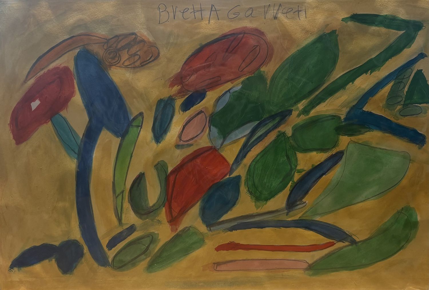 Brett Garrett, Work on Paper, Colorful Abstract Shapes