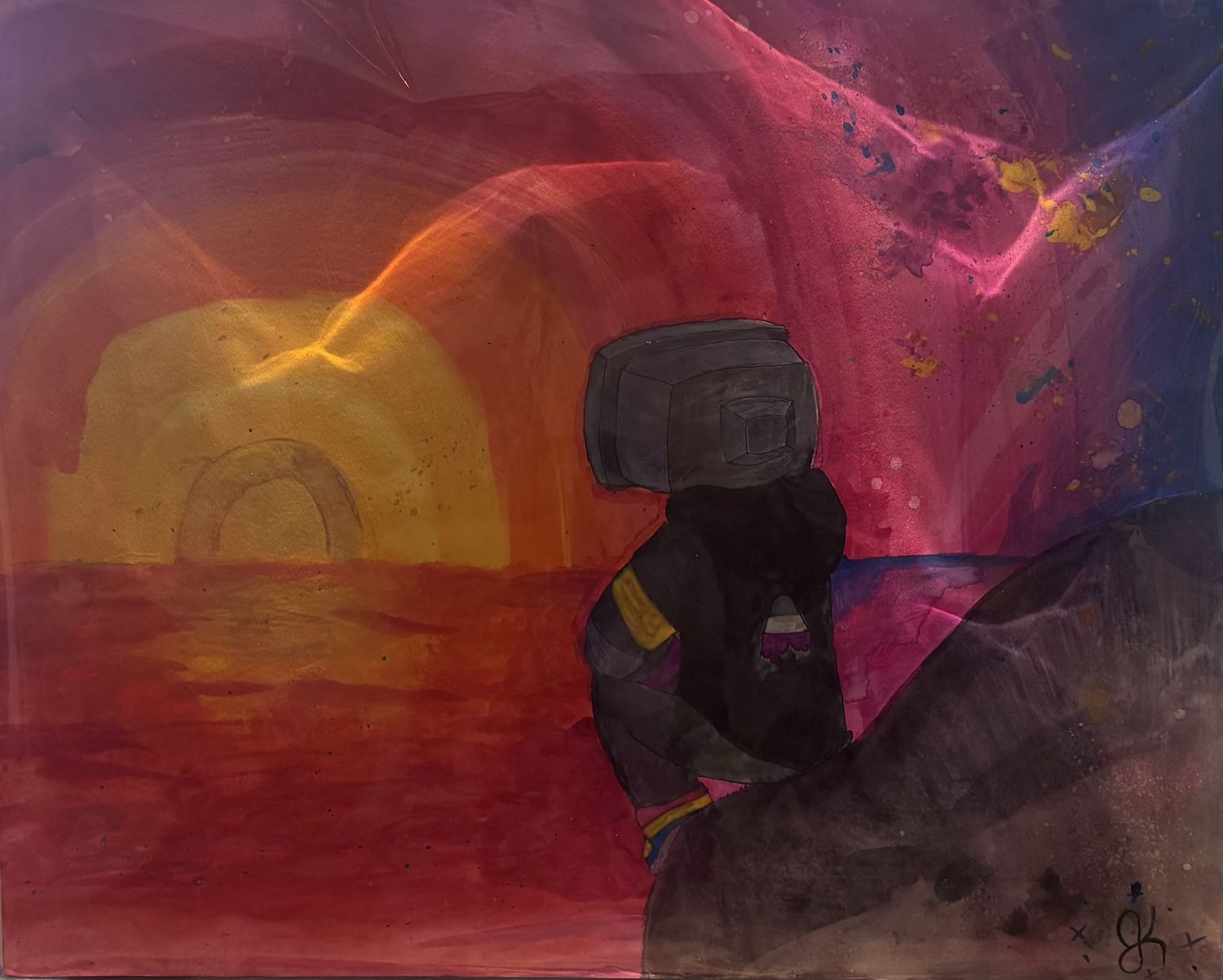 Joey Kroll, Work on Paper, Prideful Sunset