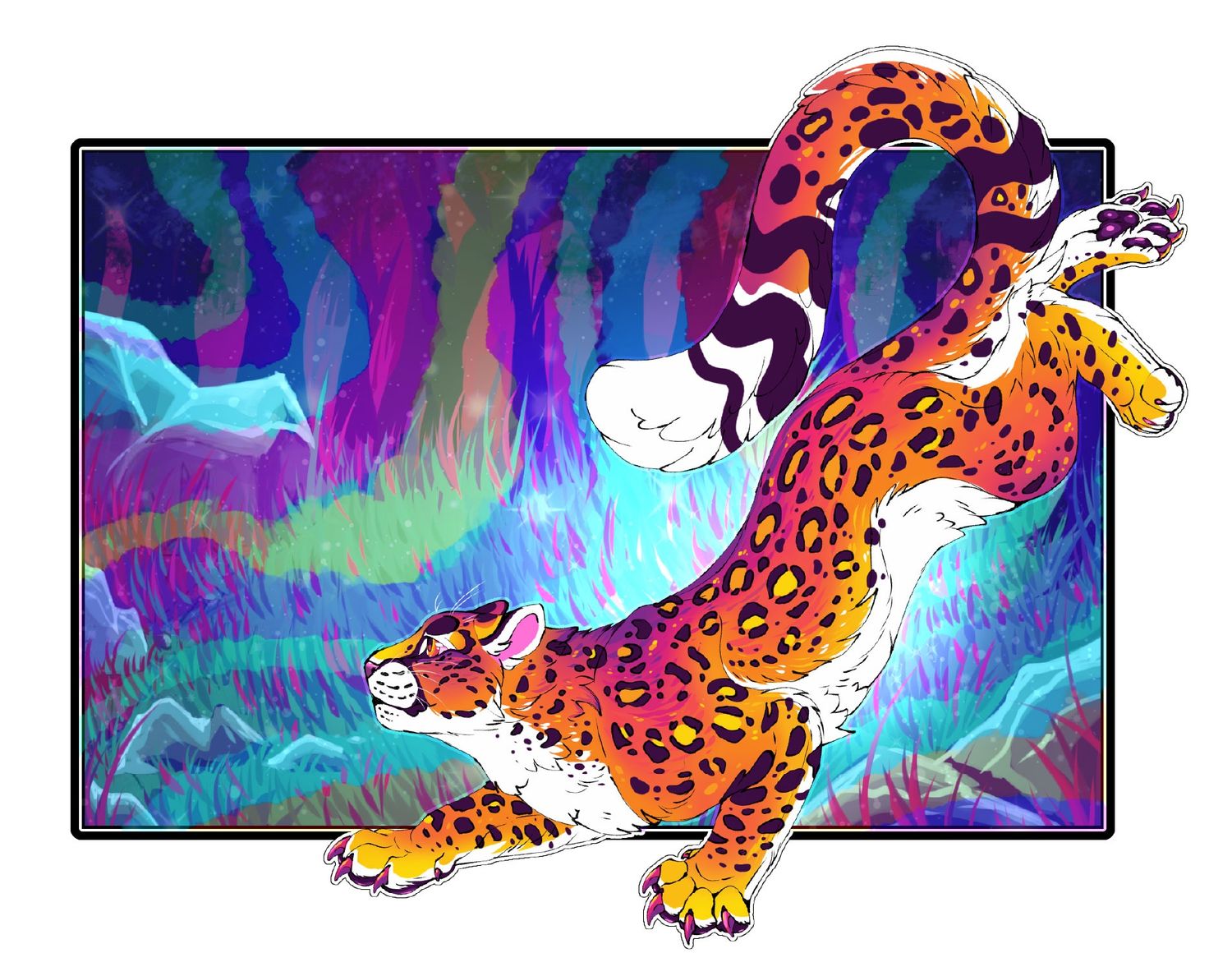 Abagayl Callahan, Vibrant Tiger, Custom Print