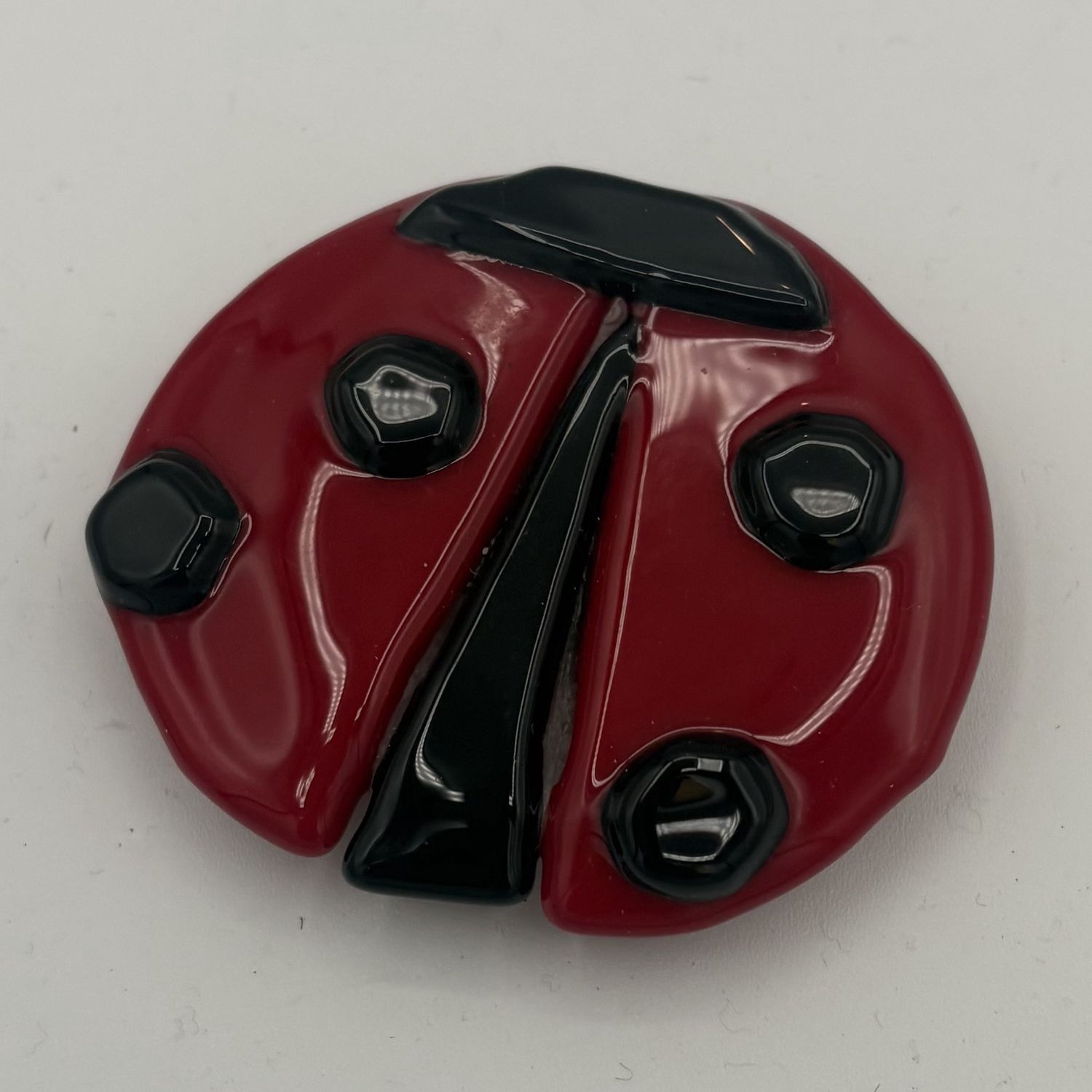 Tammy McCammon, Fused Glass Magnet, Ladybug