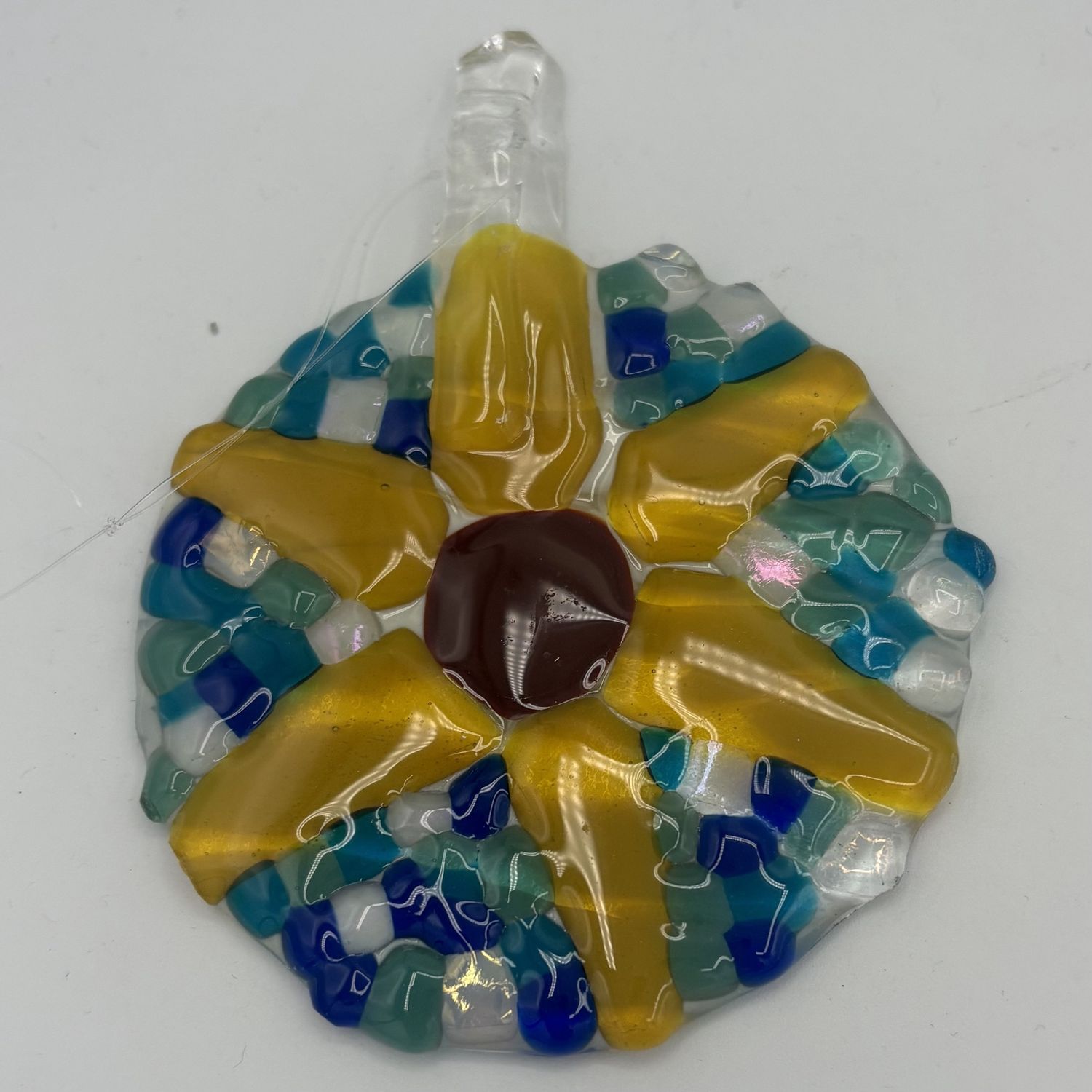 Melissa Powell, Fused Glass Suncatcher, Sunflower