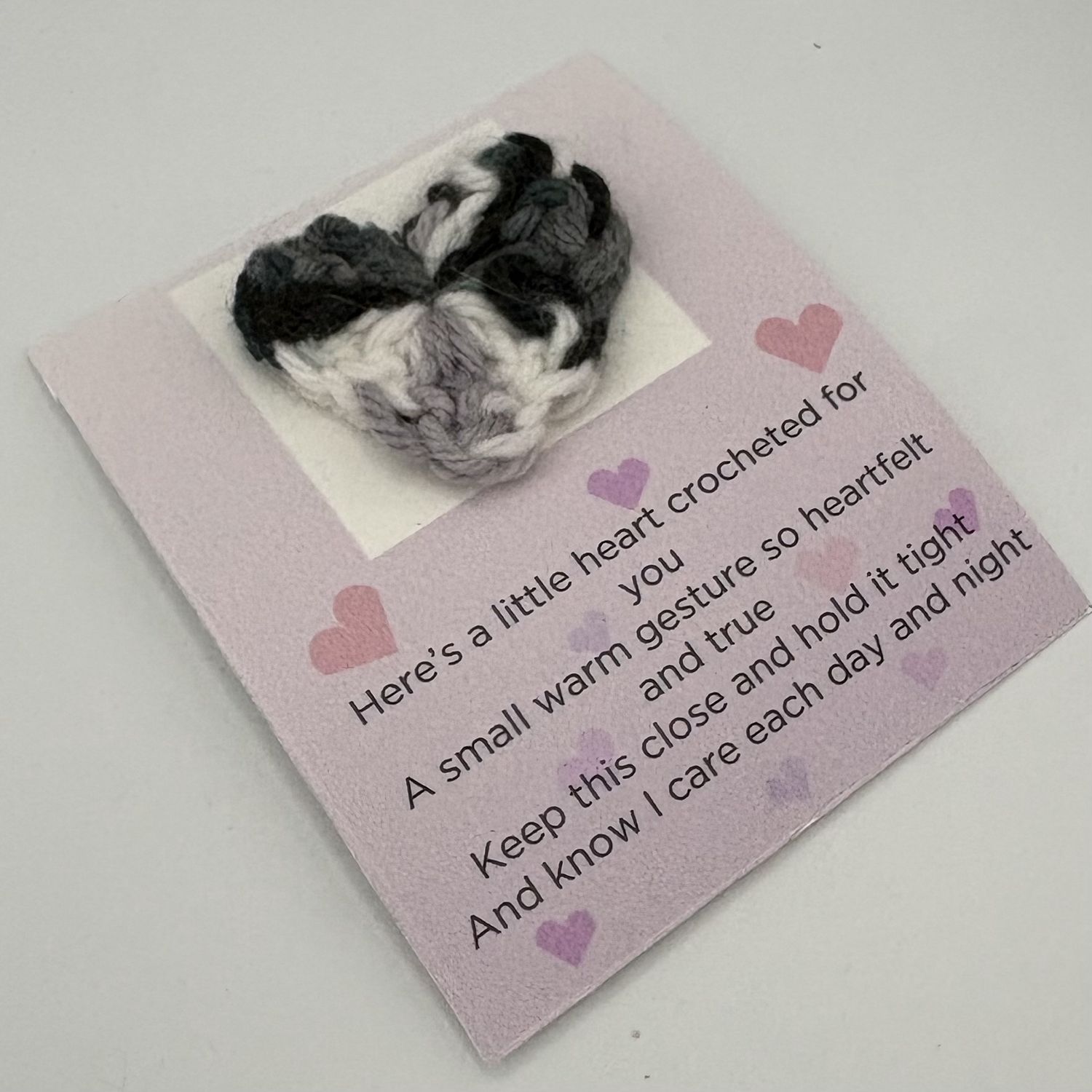 Kathryn Feldmann, Fabric Pocket Hug, Purple, Black and Grey Design 5