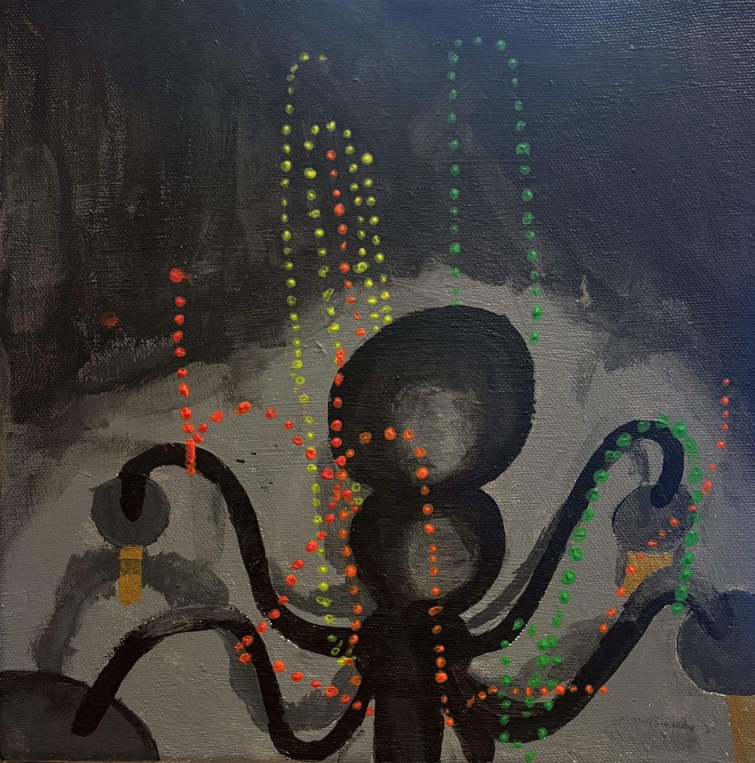 Joey Kroll, Acrylic on Canvas, 'Halloween Party Vibes'