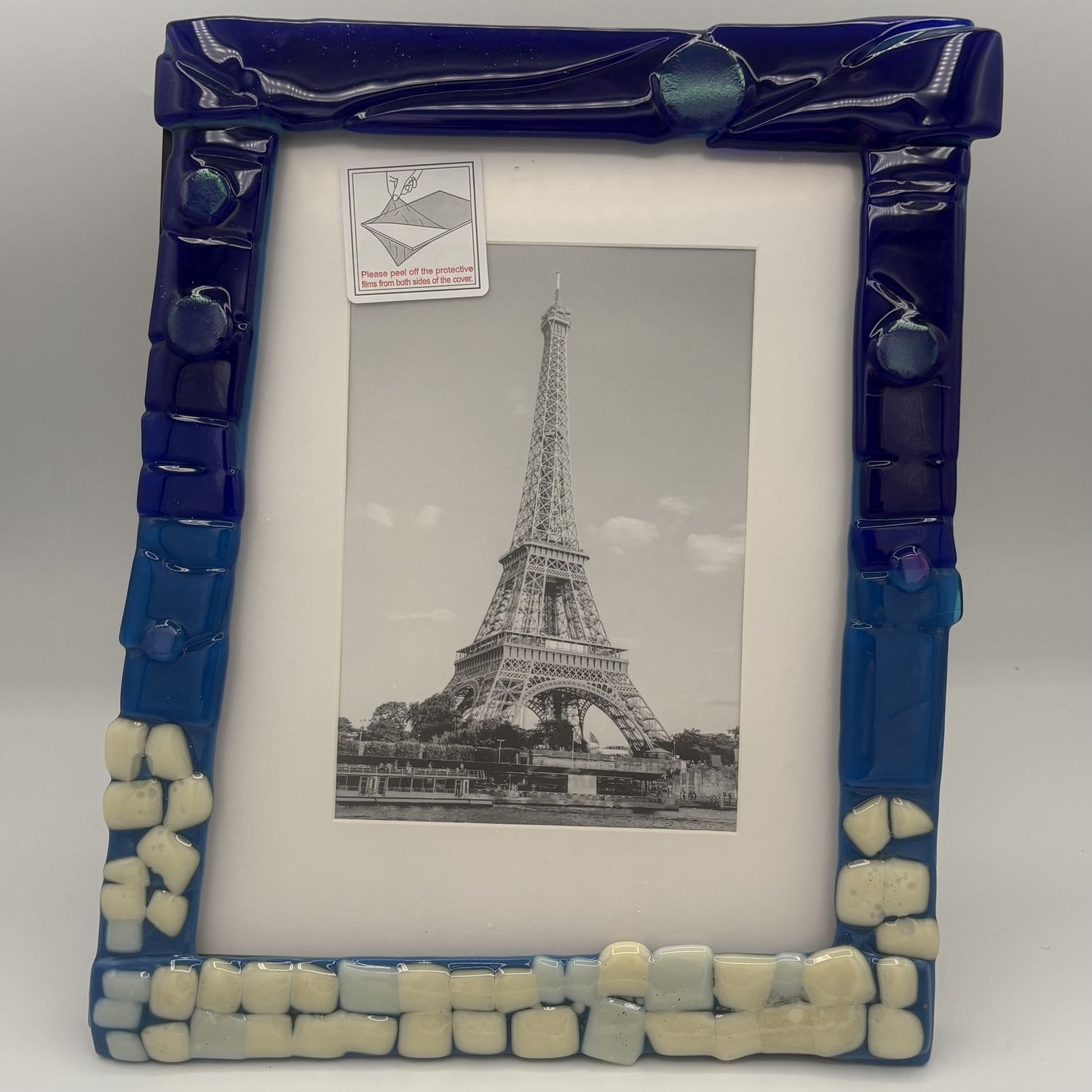 Chris Ryan, Fused Glass Frame, Beach