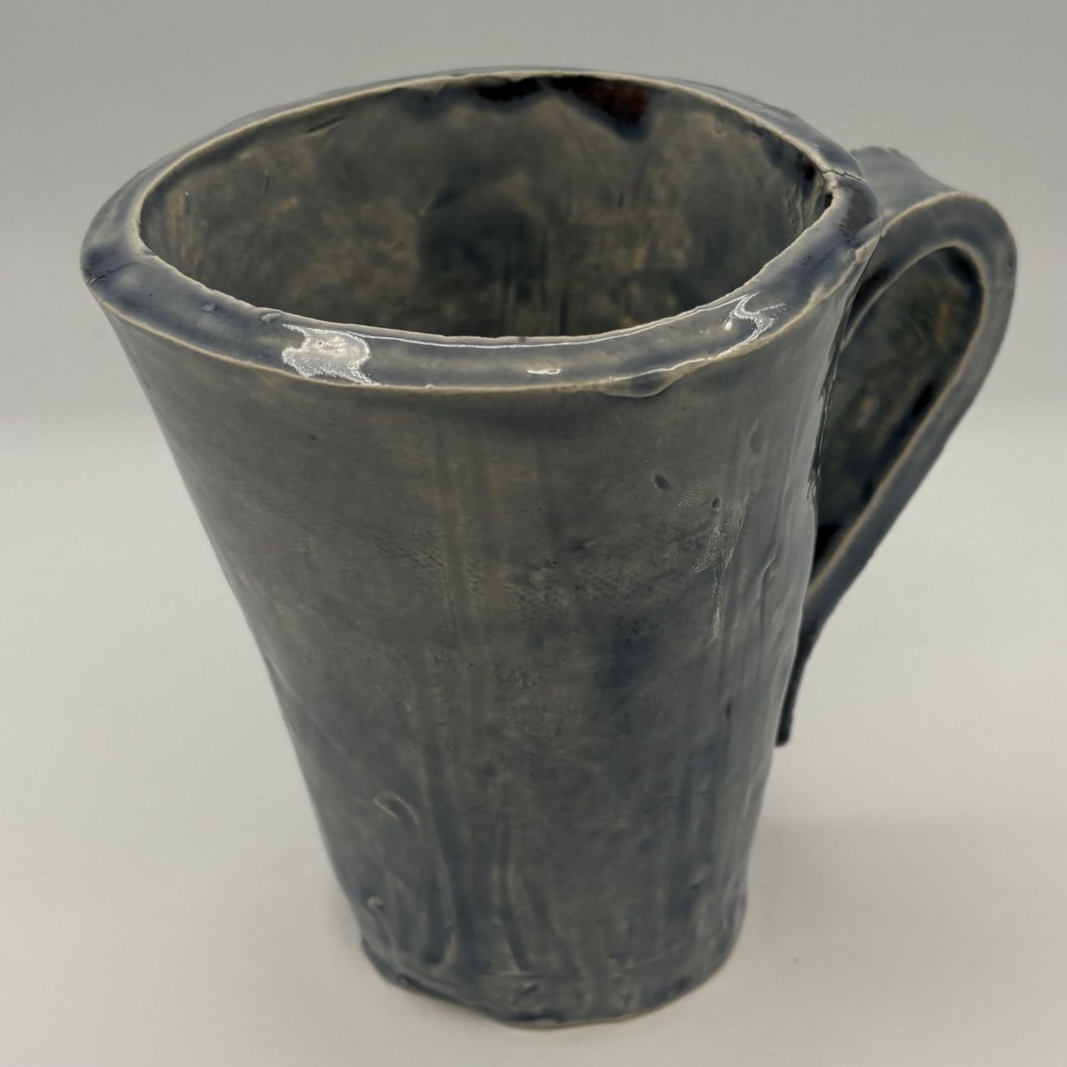 Mary Phifer, Ceramic Mug, Tall and Blue