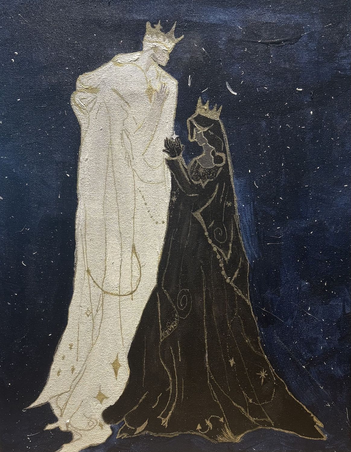 Delilah Doty, Acrylic on Canvas, 'Eclipse Dance'