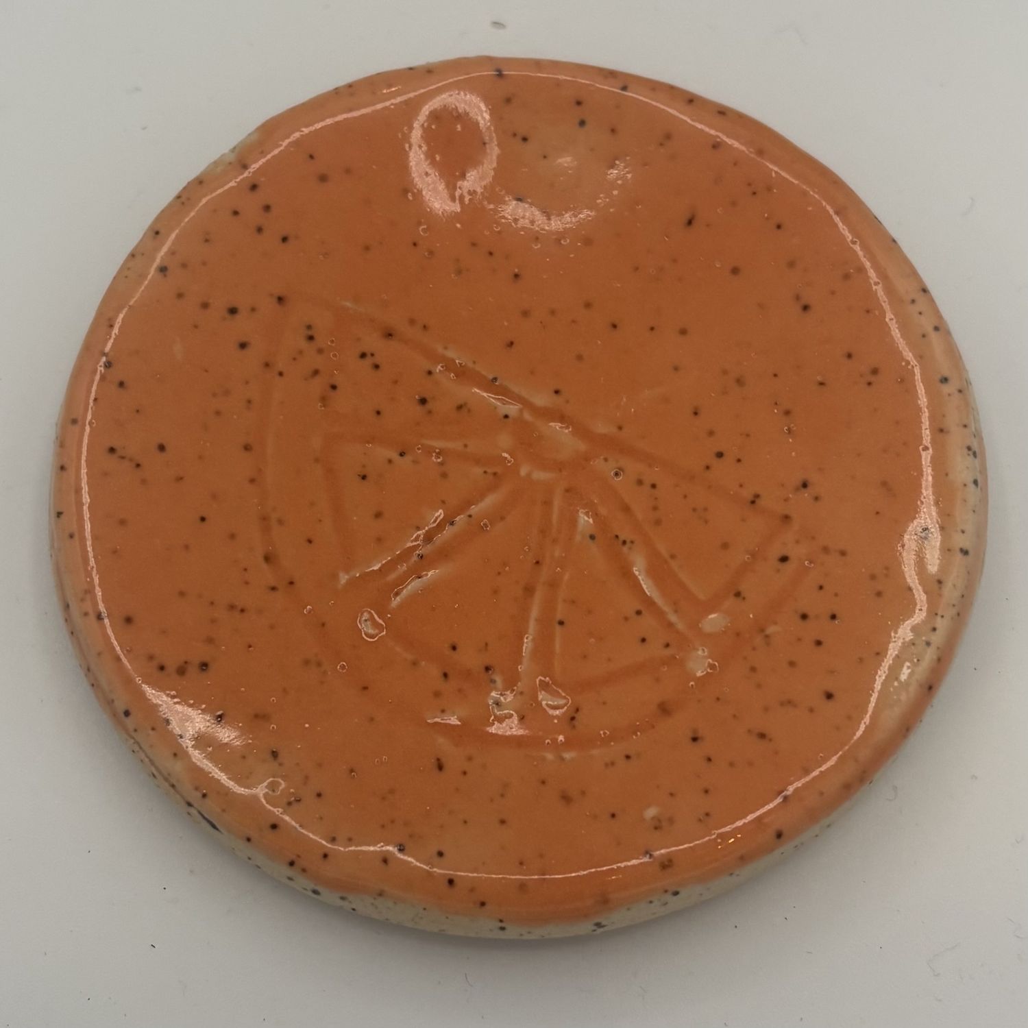 Steve Gall, Ceramic Coaster, Speckled Citrus Coaster 1