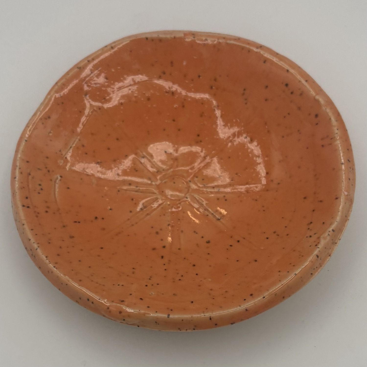 Steve Gall, Ceramic Bowl, Orange Speckled Citrus
