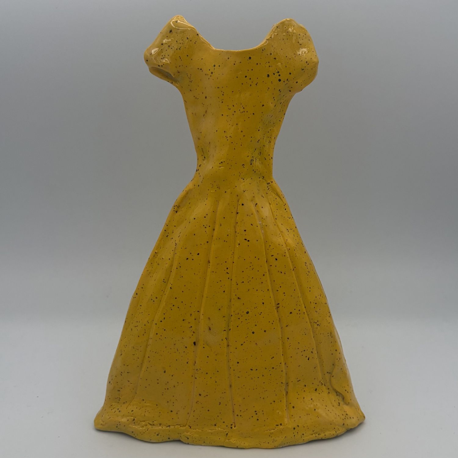 Annie Baxter, Ceramic Figurine, Yellow Dress