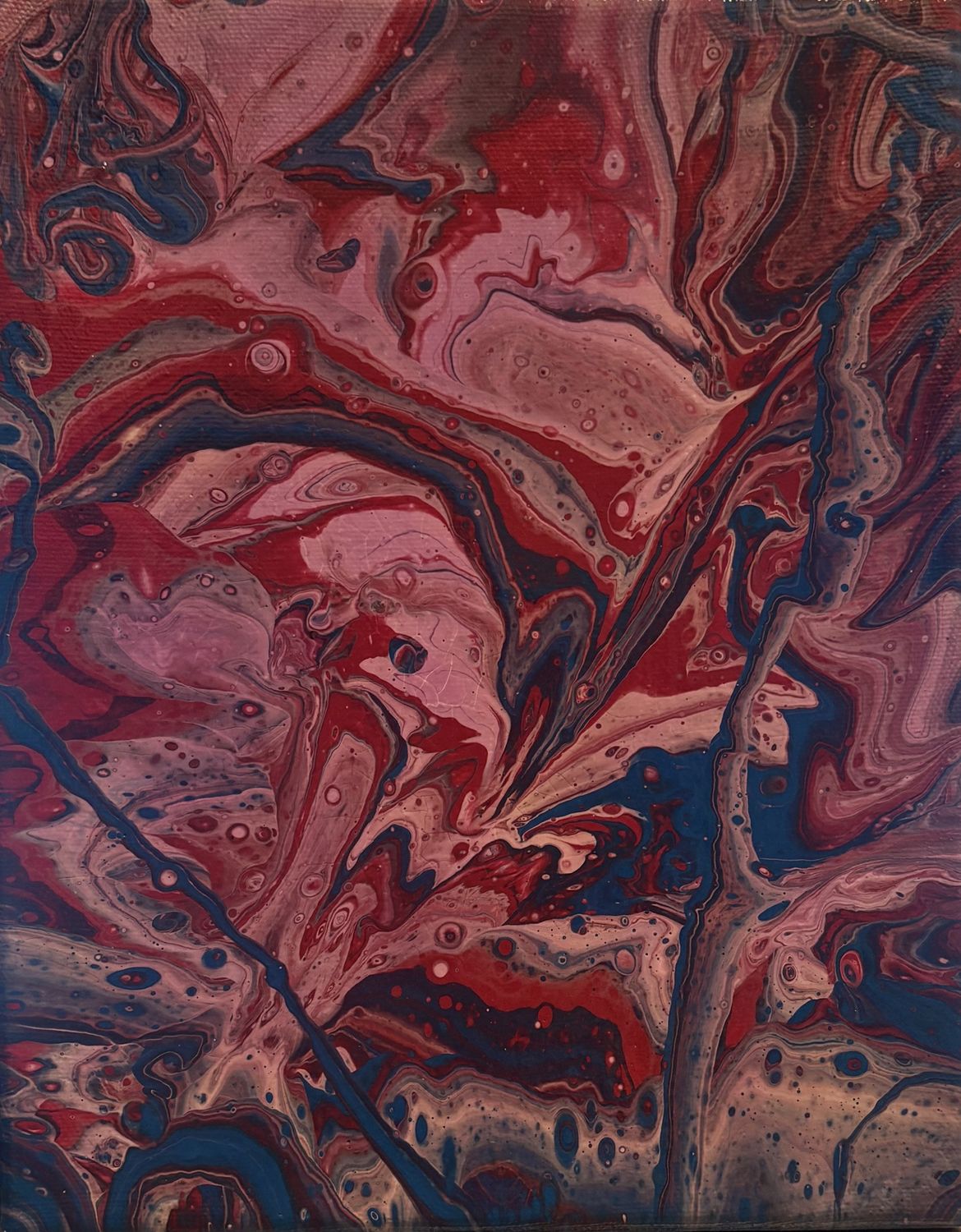 Alphonso Rowe, Acrylic on Canvas, 'Vibrantly Colorful Pours'