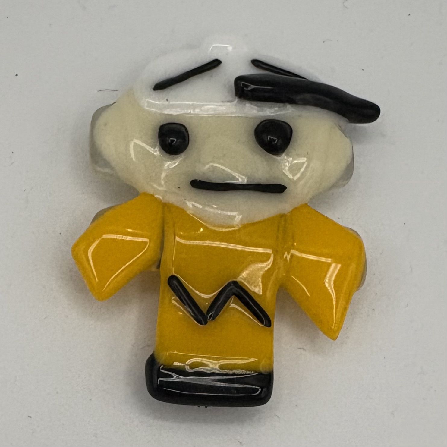 Mike Meehan, Fused Glass Magnet, Charlie