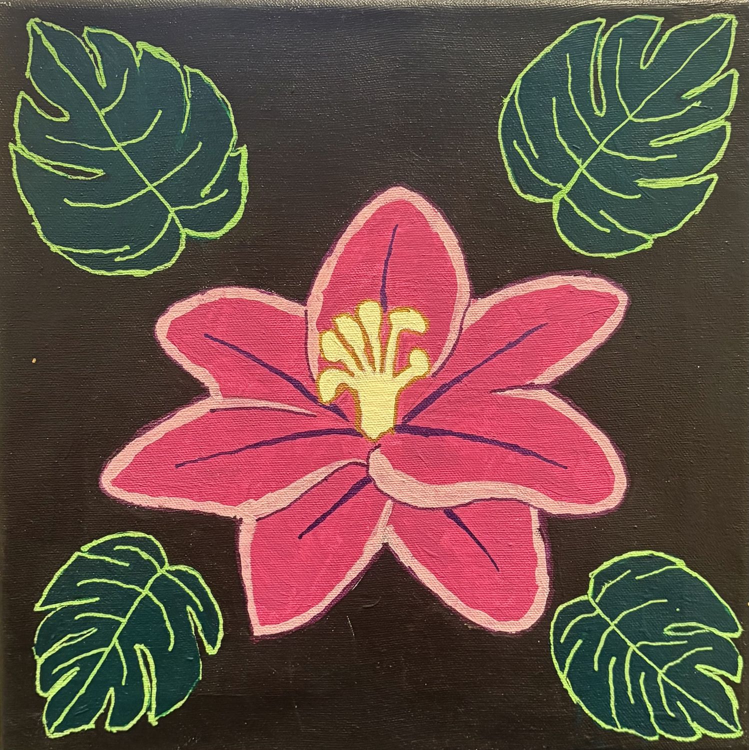 Morgan Gattermeyer, Acrylic on Canvas, 'Hi Hawaii'