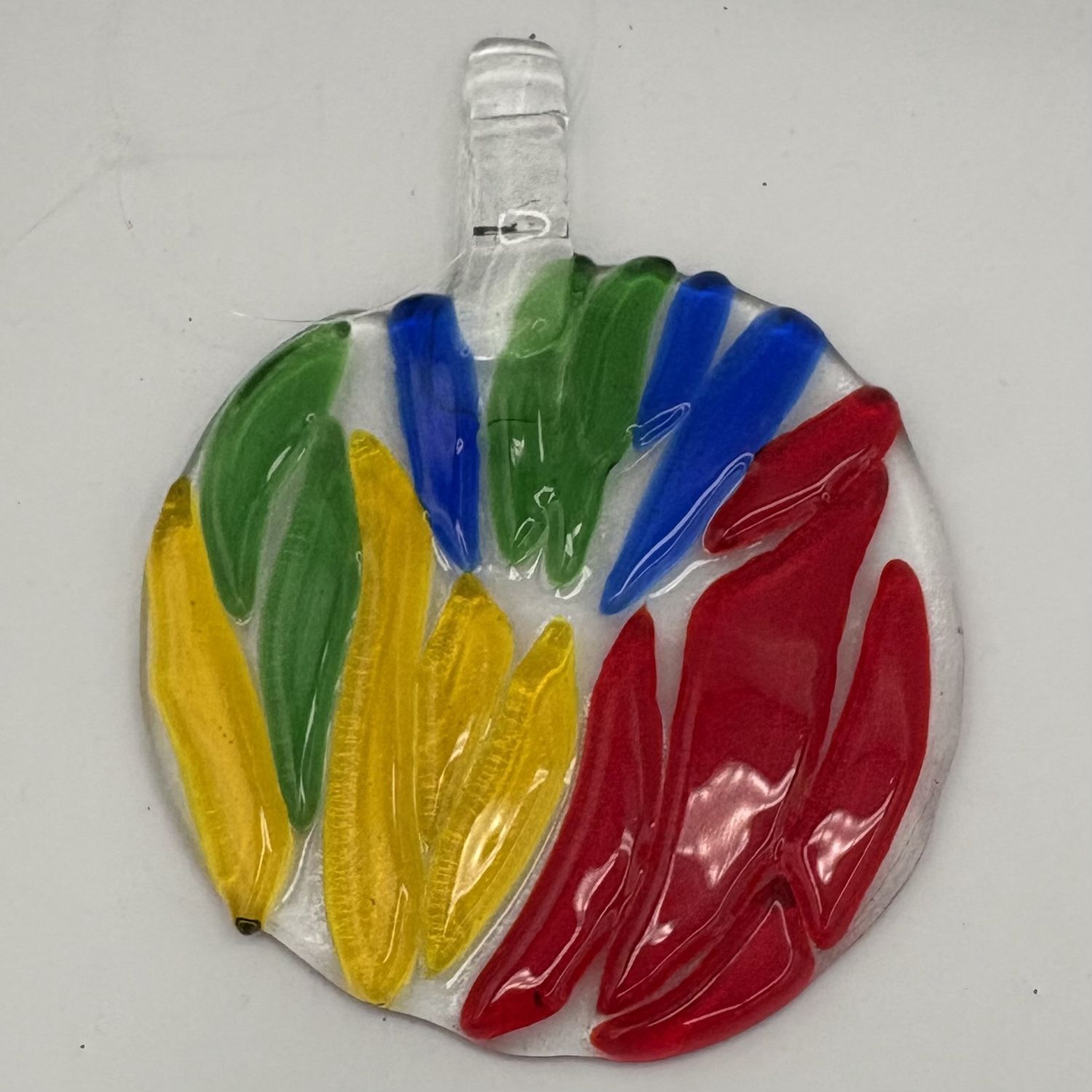 Tim Reynolds, Fused Glass Suncatcher, Colorful Slivers