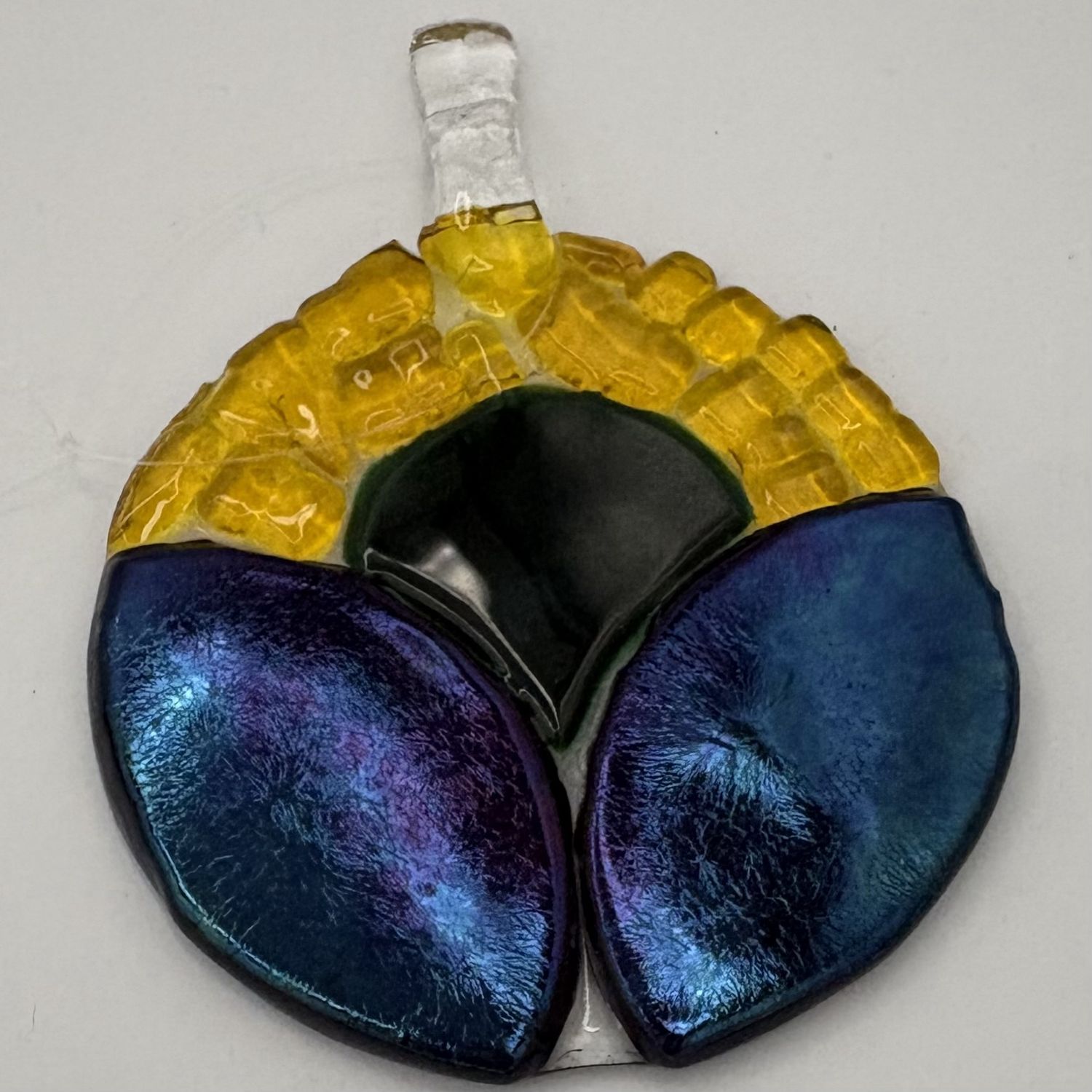 Tammy McCammon, Fused Glass Suncatcher, Colorful Chunks and Shapes